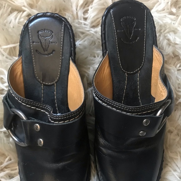 Frye Boots Black leather Mules - Picture 2 of 7